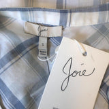 Joie Tank Top Capucine White/Blue Plaid Cotton Size Small Sleeveless Blouse NEW available at CelebrityOwned.com img_6