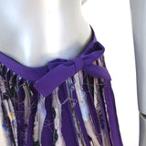 Jonathan Cohen Rickie Skirt Purple Printed Paneled Silk Size Medium available at CelebrityOwned.com img_3