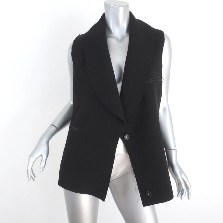 Jonathan Cohen Vest Black Neoprene Size Small Sleeveless Blazer available at CelebrityOwned.com img_2