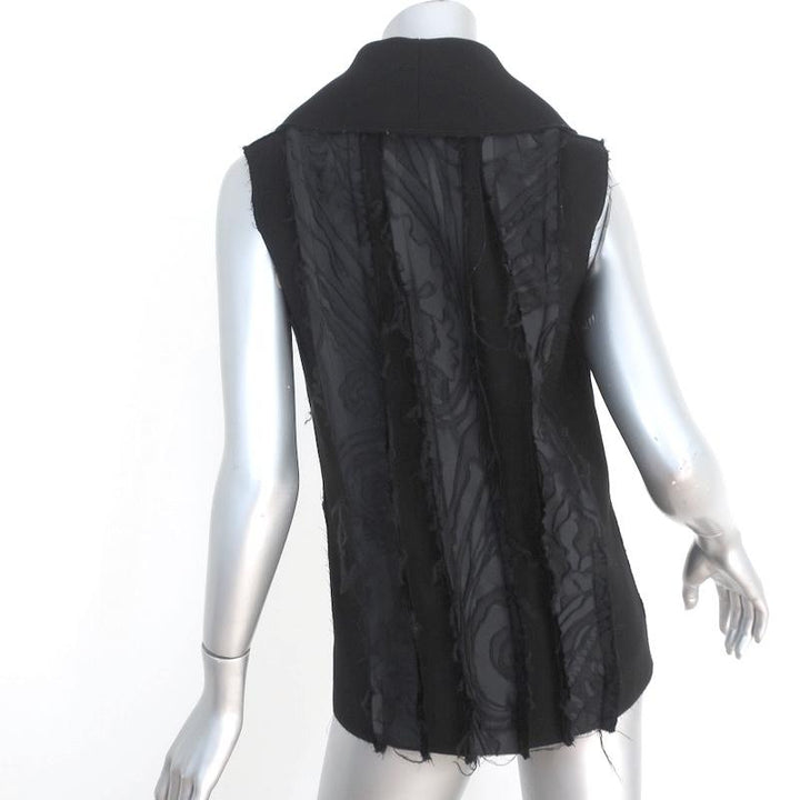 Jonathan Cohen Vest Black Neoprene Size Small Sleeveless Blazer available at CelebrityOwned.com img_6