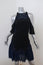 Jonathan Simkhai Cold Shoulder Dress Black/Navy Embroidered Crepe Size 6