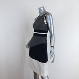 Jonathan Simkhai Dress Blue/Cream Colorblock Size 2 Sleeveless Fit & Flare available at CelebrityOwned.com img_4