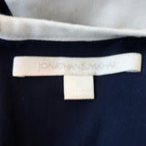 Jonathan Simkhai Dress Blue/Cream Colorblock Size 2 Sleeveless Fit & Flare available at CelebrityOwned.com img_7