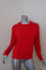 Jonathan Simkhai Ring-Embellished Sweater Red Wool Size Medium Crewneck Pullover