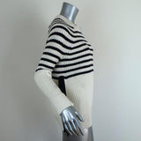 Kate Spade Sweater Aura White/Navy Striped Size Extra Small Side-Zip Pullover available at CelebrityOwned.com img_3