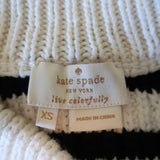 Kate Spade Sweater Aura White/Navy Striped Size Extra Small Side-Zip Pullover available at CelebrityOwned.com img_6