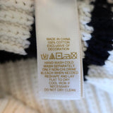Kate Spade Sweater Aura White/Navy Striped Size Extra Small Side-Zip Pullover available at CelebrityOwned.com img_7