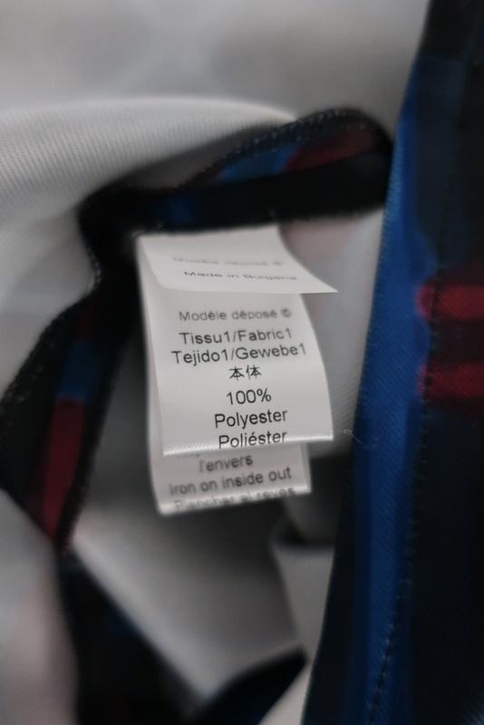 Kenzo Neon Plaid Dress Black/Blue Double Twill Size 38 Long Sleeve Mini available at CelebrityOwned.com img_7