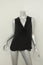 L'Agence Blouse Natasha Black Ruffled Silk Size Small Sleeveless Tank Top