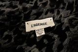 L'Agence Blouse Nina Dark Brown Leopard Velvet Burnout Top Size Extra Small available at CelebrityOwned.com img_4