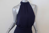 LIKELY Cameron Gown Navy Georgette Size 2 Blouson Halter Maxi Dress NEW available at CelebrityOwned.com img_2