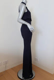 LIKELY Cameron Gown Navy Georgette Size 2 Blouson Halter Maxi Dress NEW available at CelebrityOwned.com img_3