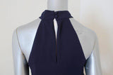 LIKELY Cameron Gown Navy Georgette Size 2 Blouson Halter Maxi Dress NEW available at CelebrityOwned.com img_6