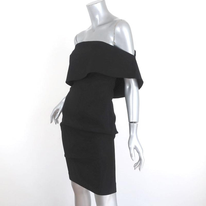 LIKELY Strapless Dress Driggs Black Ruffled Crepe Size 2 available at CelebrityOwned.com img_2