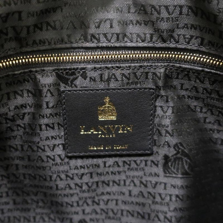 Lanvin Amalia Shoulder Bag Blue Snakeskin Chain Strap Medium Crossbody available at CelebrityOwned.com img_11