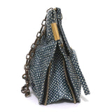 Lanvin Amalia Shoulder Bag Blue Snakeskin Chain Strap Medium Crossbody available at CelebrityOwned.com img_4