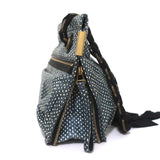 Lanvin Amalia Shoulder Bag Blue Snakeskin Chain Strap Medium Crossbody available at CelebrityOwned.com img_5