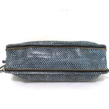 Lanvin Amalia Shoulder Bag Blue Snakeskin Chain Strap Medium Crossbody available at CelebrityOwned.com img_7