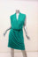 Lanvin Dress Jade Draped Jersey Size 36 Sleeveless Blouson