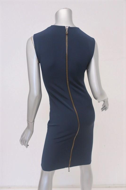 Lanvin Dress Navy Neoprene Size 36 Sleeveless Sheath available at CelebrityOwned.com img_3