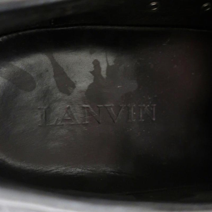 Lanvin Velvet Cap Toe Low Top Sneakers Black Size 11 available at CelebrityOwned.com img_9