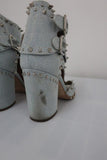 Laurence Dacade Denim Studded/Spiked Booty Heel Sz 36 available at CelebrityOwned.com img_7
