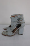 Laurence Dacade Denim Studded/Spiked Booty Heel Sz 36 available at CelebrityOwned.com img_9