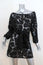 Letarte Lace Long Sleeve Cover-Up Dress Black Size Extra Small NEW