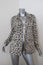 Lily Aldridge for Velvet Leopard Print Army Jacket Off-White Size Small