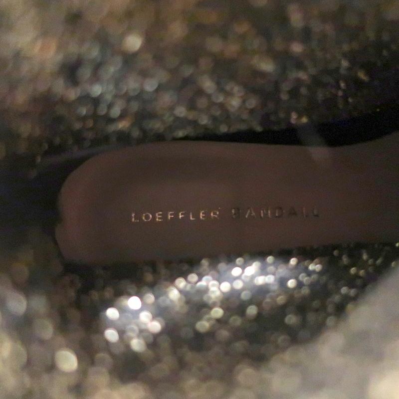 Loeffler Randall Ankle Boots Kassidy Gold Stretch Knit Size 8 Low Heel Booties available at CelebrityOwned.com img_10