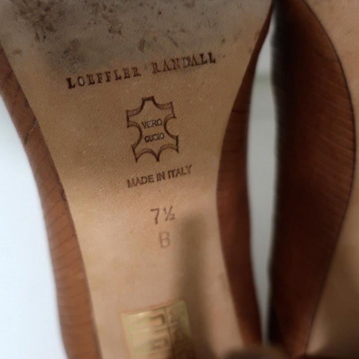 Loeffler Randall Pumps Irina Brown Leather Size 7.5 Pointed Toe Heels available at CelebrityOwned.com img_11