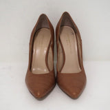 Loeffler Randall Pumps Irina Brown Leather Size 7.5 Pointed Toe Heels available at CelebrityOwned.com img_3