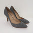 Loeffler Randall Pumps Pari Gray Wool Felt Size 6.5 Pointed Toe Heels