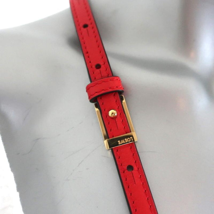 Loewe Barcelona Mini Shoulder Bag Red Leather Crossbody Flap Bag NEW available at CelebrityOwned.com img_2