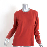 Lucien Pellat-Finet Cashmere Sweater Terracotta Metallic-Trim Size Medium available at CelebrityOwned.com img_1