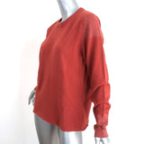 Lucien Pellat-Finet Cashmere Sweater Terracotta Metallic-Trim Size Medium available at CelebrityOwned.com img_3