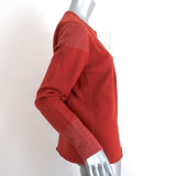 Lucien Pellat-Finet Cashmere Sweater Terracotta Metallic-Trim Size Medium available at CelebrityOwned.com img_4