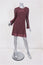M Missoni Dress Pink Metallic Knit Size 42 Long Sleeve Ruffle-Hem Mini NEW