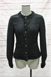 M Missoni Fringed Tweed Jacket Black Cotton Blend Size 38 US 2 available at CelebrityOwned.com img_1
