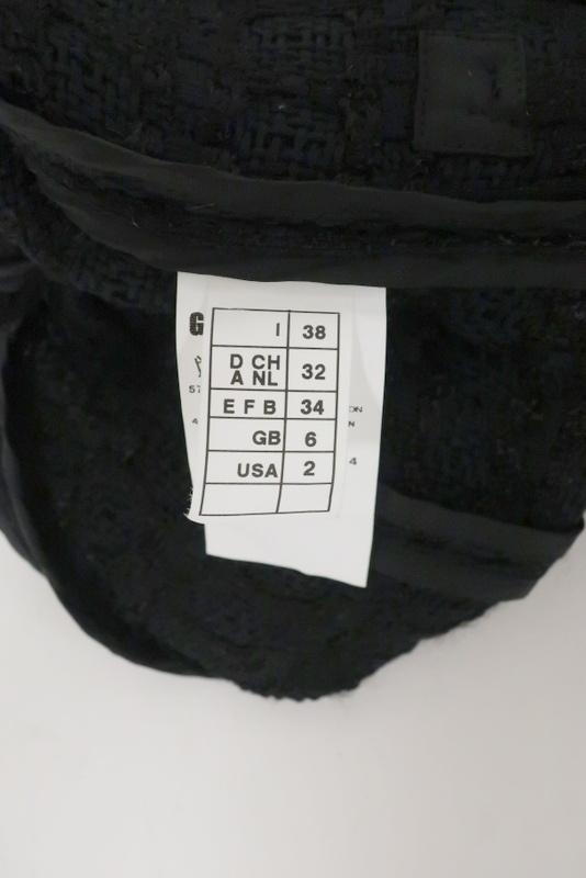 M Missoni Fringed Tweed Jacket Black Cotton Blend Size 38 US 2 available at CelebrityOwned.com img_7