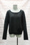 M by Michael Stars Sweater Black/Charcoal Striped Wool-Cashmere Pullover Size 1