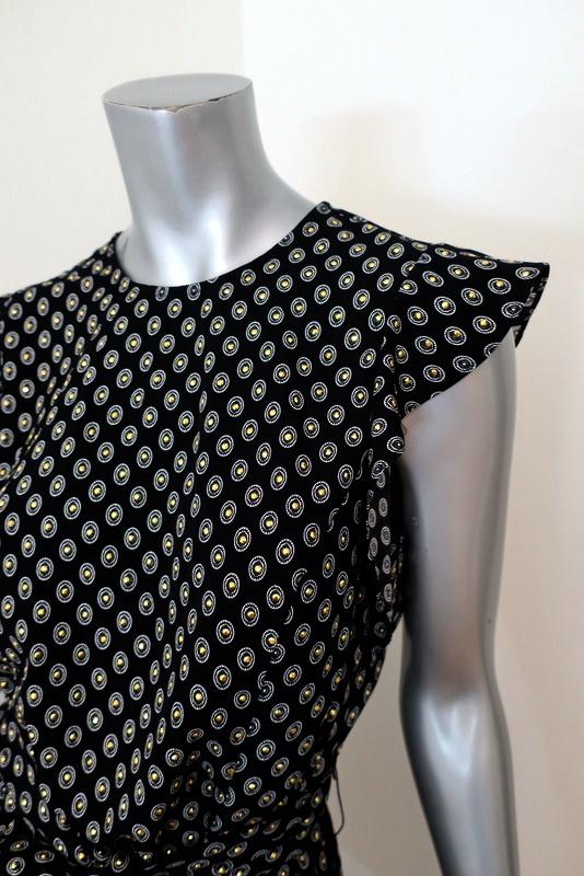 MICHAEL Michael Kors Dress Black/Gold Studded Medallion Crepe Size Small NEW available at CelebrityOwned.com img_2