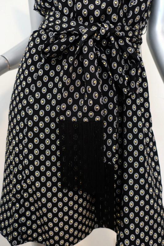 MICHAEL Michael Kors Dress Black/Gold Studded Medallion Crepe Size Sma Celebrity Owned MICHAEL Michael Kors Dress Black/Gold Studded Medallion Crepe Size Sma Celebrity Owned