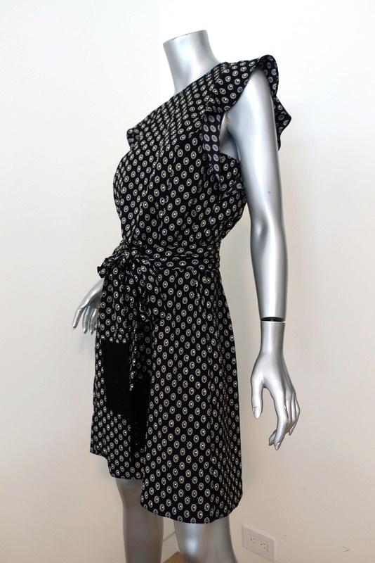 MICHAEL Michael Kors Dress Black/Gold Studded Medallion Crepe Size Small NEW available at CelebrityOwned.com img_5