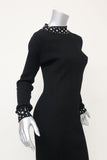 MICHAEL Michael Kors Embellished Sweater Dress Black Ribbed Knit Size Small NEW available at CelebrityOwned.com img_4