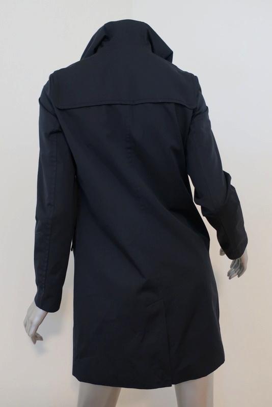 MICHAEL Michael Kors Toggle Duffle Coat Navy Cotton-Blend Size Extra Small available at CelebrityOwned.com img_9