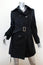 MICHAEL Michael Kors Trench Coat Black Size Small Double Breasted Jacket