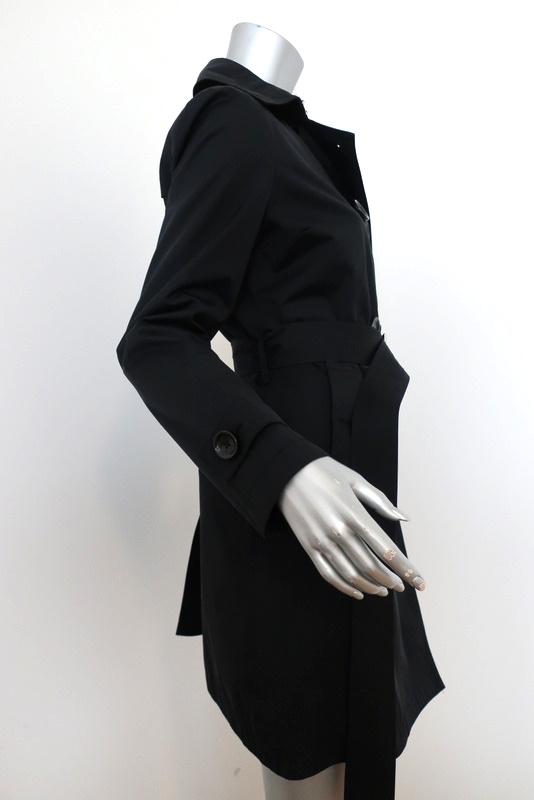 MICHAEL Michael Kors Trench Coat Black Size Small Double Breasted Jacket available at CelebrityOwned.com img_3