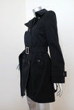 MICHAEL Michael Kors Trench Coat Black Size Small Double Breasted Jacket available at CelebrityOwned.com img_4