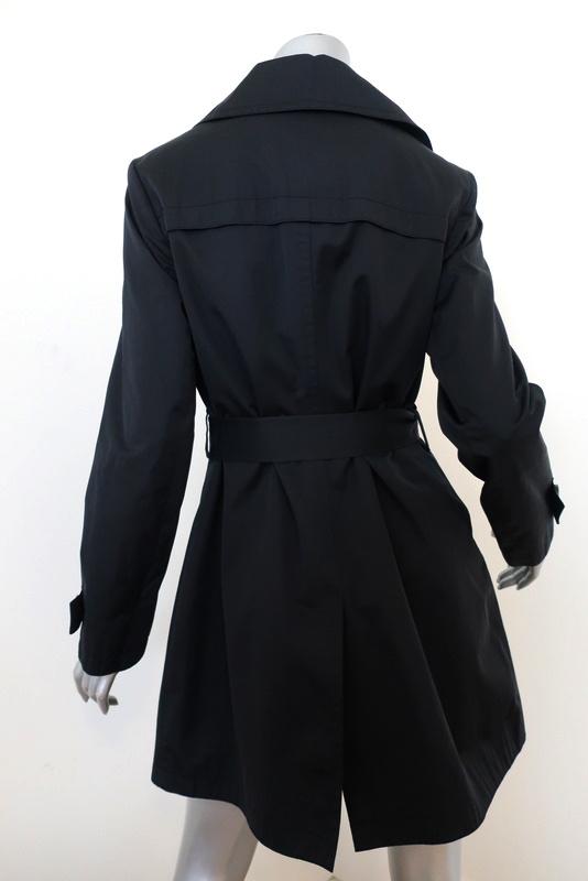 MICHAEL Michael Kors Trench Coat Black Size Small Double Breasted Jacket available at CelebrityOwned.com img_5